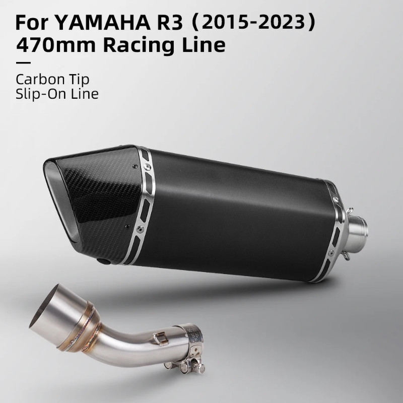 For R3 MT03 R25 MT05 2015-2023 Motorcycle Racing Performance Exhaust Racing Line Original Location
