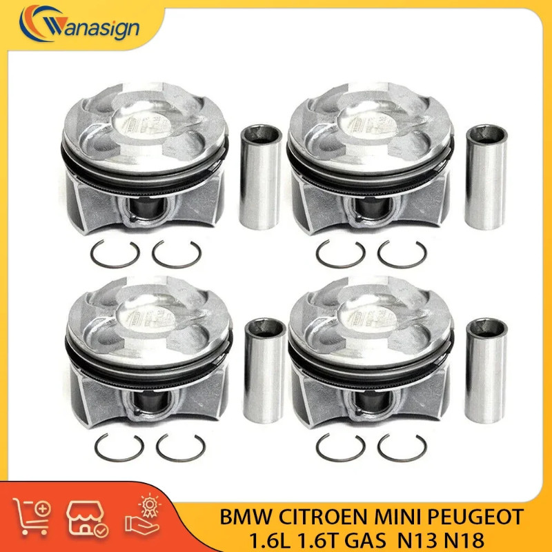 STD Engine Piston & Ring Set For BMW CITROEN MINI PEUGEOT 1 3 C3 C4 DS3 DS4 DS5 1.6L 1.6T L4 16V GA