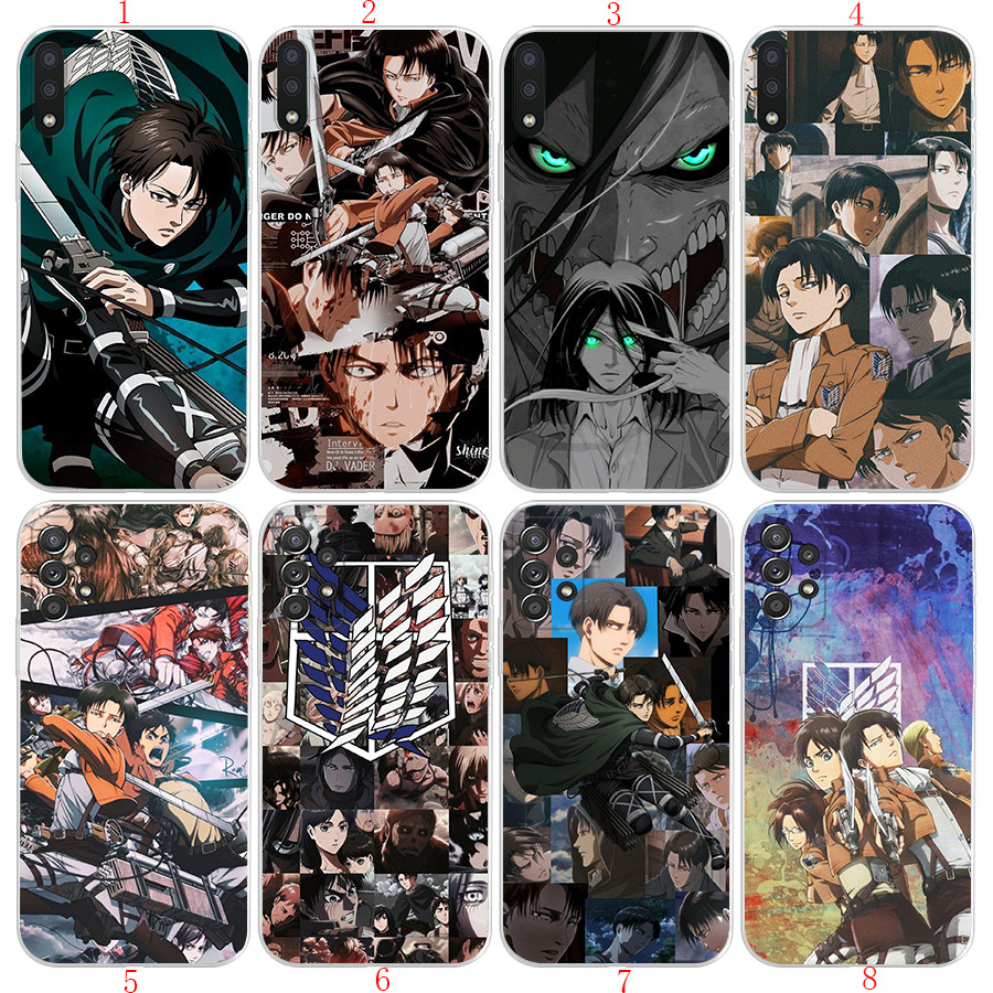 Samsung A6 A8 A9 J4 2018 J2 J4 J5 J6 J7 Prime Plus B21 Attack on Titan Anime 88 เคสโทรศัพท์โปร่งใสนุ