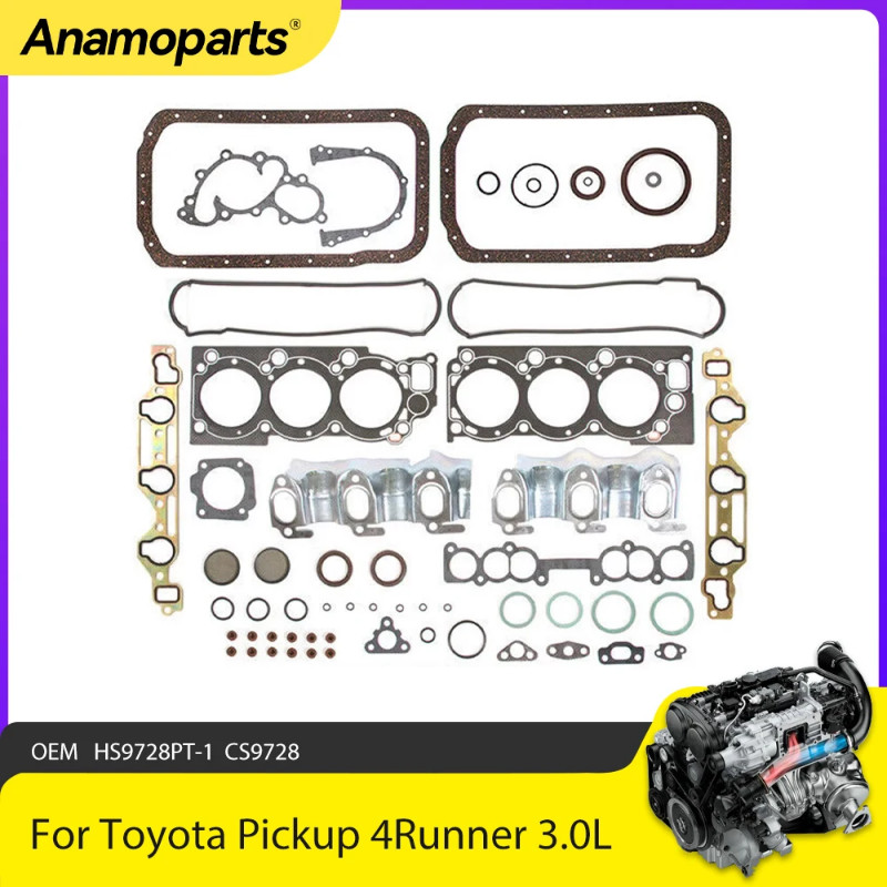 Engine Parts Full Head Gasket Set Fit 3.0 L For 1988-1995 Toyota Pickup T100 4Runner 3.0L 3VZE V6 G
