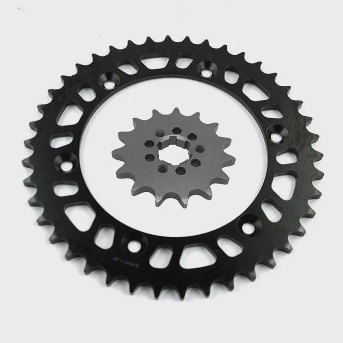 LOPOR 525 CNC 15T/41T 15T/42T Front Rear Motorcycle Sprocket for Suzuki DR650 SE-T,V,W,X,Y,K1-K9,L0
