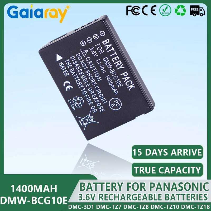 C 1400Mah Dmw-Bcg10 Bcg10 Bcg10e Battery For Lumix Dmc-3D1 Dmc-Tz7 Dmc-Tz8 Dmc-Tz10 Dmc-Tz18 Digita