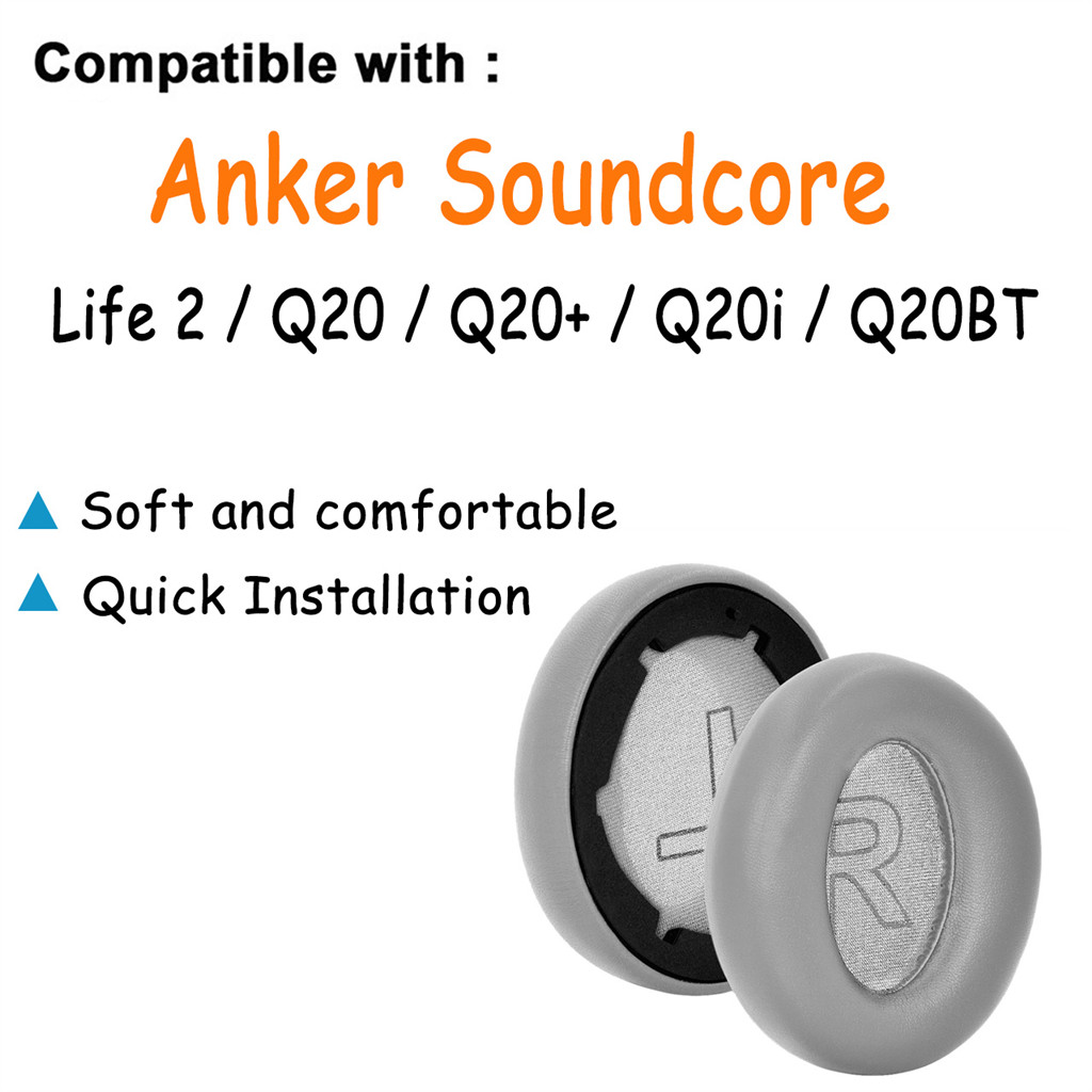 สําหรับ Anker Soundcore Life 2 Q20 Q20 + Q20i Q20BT เปลี่ยนฟองน้ําแผ่นรองหูฟัง