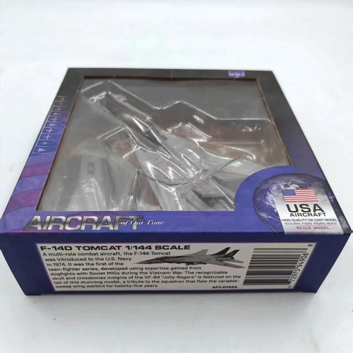 1: 144 Tomcat F14D Fighter World War II จําลองเครื่องบินเครื่องบินรุ่นเครื่องประดับผลิตภัณฑ์สําเร็จร