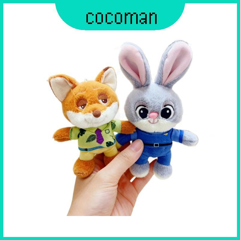 Zootopia น่ารัก Judy Nick Sloth และ Benjamin พวงกุญแจตุ๊กตาสําหรับกระเป๋าตกแต่ง