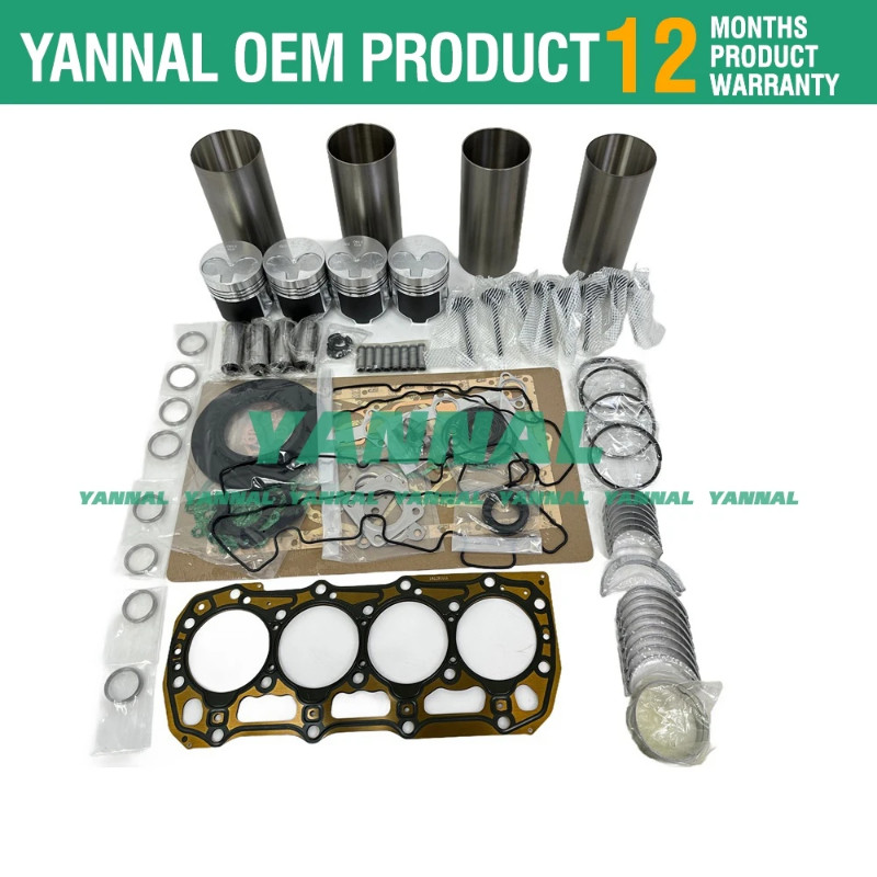 New N844 Overhaul repair Kit For Shibaura N844T N844L N844LT liner Kit + Bearings+ gasket kit