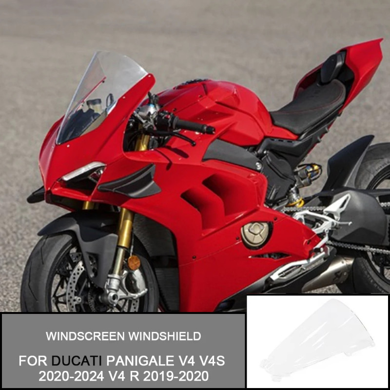 Windscreen Windshield For Ducati Panigale V4 V4S 2020-2024 V4 R 2019-2020 Motorcycle Racing Wind De
