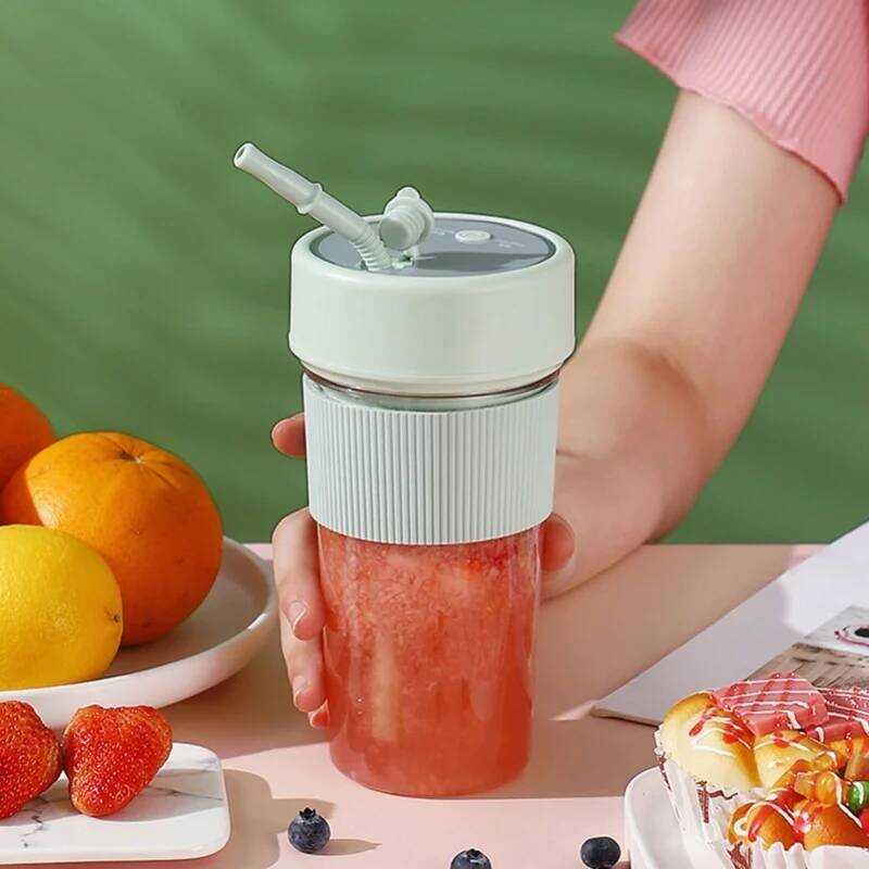 C 350Ml Electric Juicer Cup 5W 18000 R USB Electric Juicer Blender Portable Mini Blender Juicer Wit