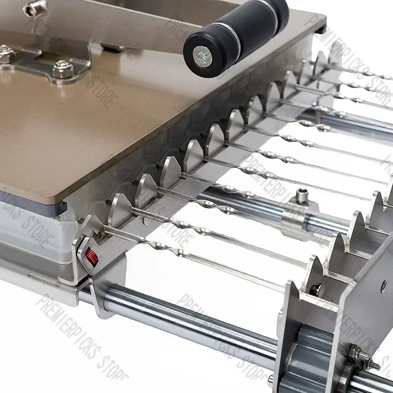 Outdoor Stainless Steel Manual Doner Kebab Meat Skewer Machine Barbecue