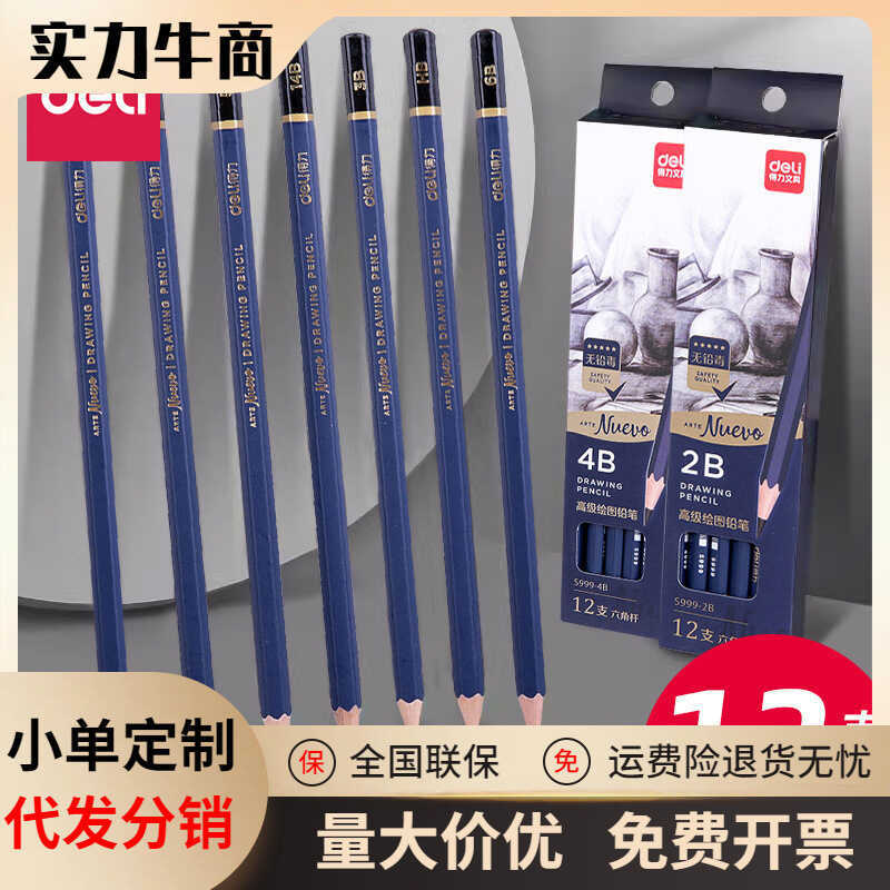 Li Deli S999 Art Student Sketch Pencil H/HB/2H/3H Art Student Professional Painting Sketch Pencil