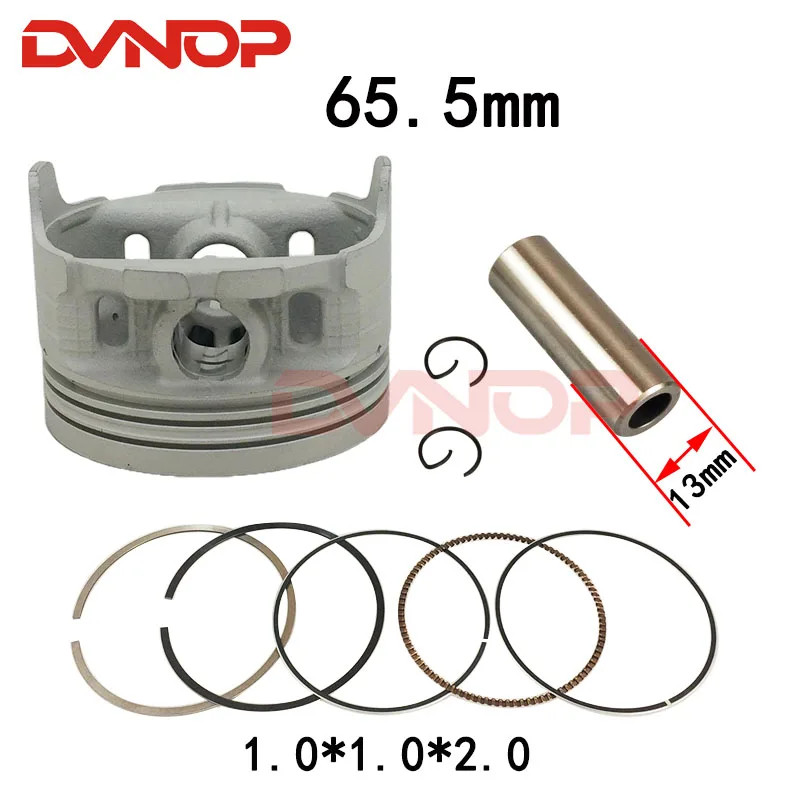 Motorcycle 65.5mm Piston 13 mm Pin Ring  Set For TYAN TY190 TY200 TY223 TY 223  TY250 senke x6 250