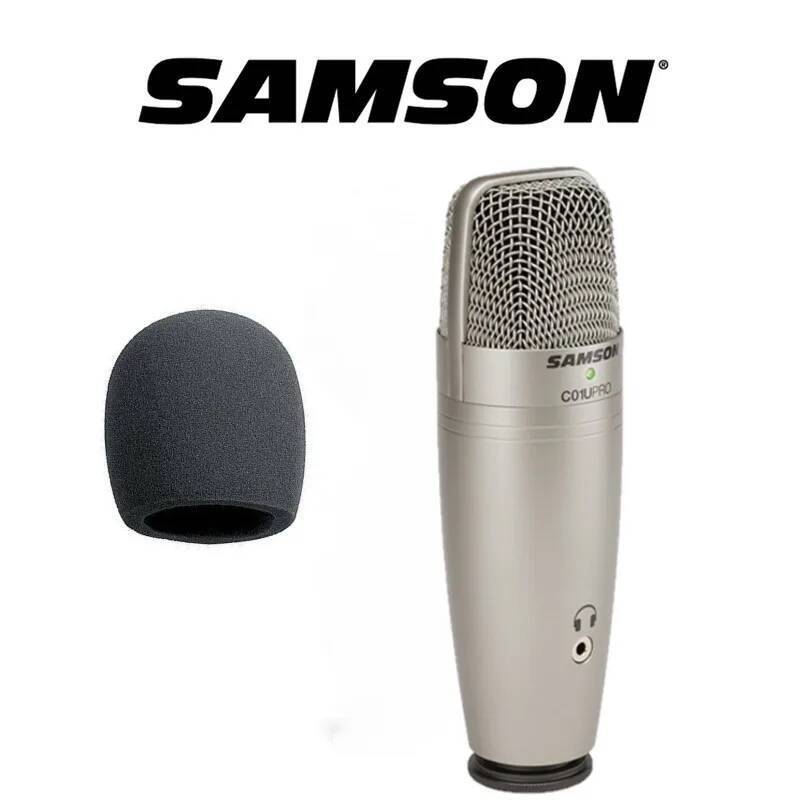 ไมโครโฟนคอนเดนเซอร์ Usb ดั้งเดิม Samson C01u Pro พร้อมฟองน้ําลมฟรีสําหรับการบันทึกสตูดิโอวิดีโอ yout
