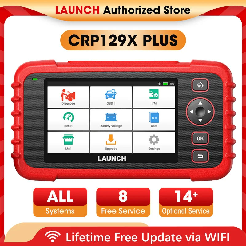 New LAUNCH CRP129X PLUS OBD2 Scanner Auto Code Reader Car Diagnostic Tools Automotive Diagnost Scan