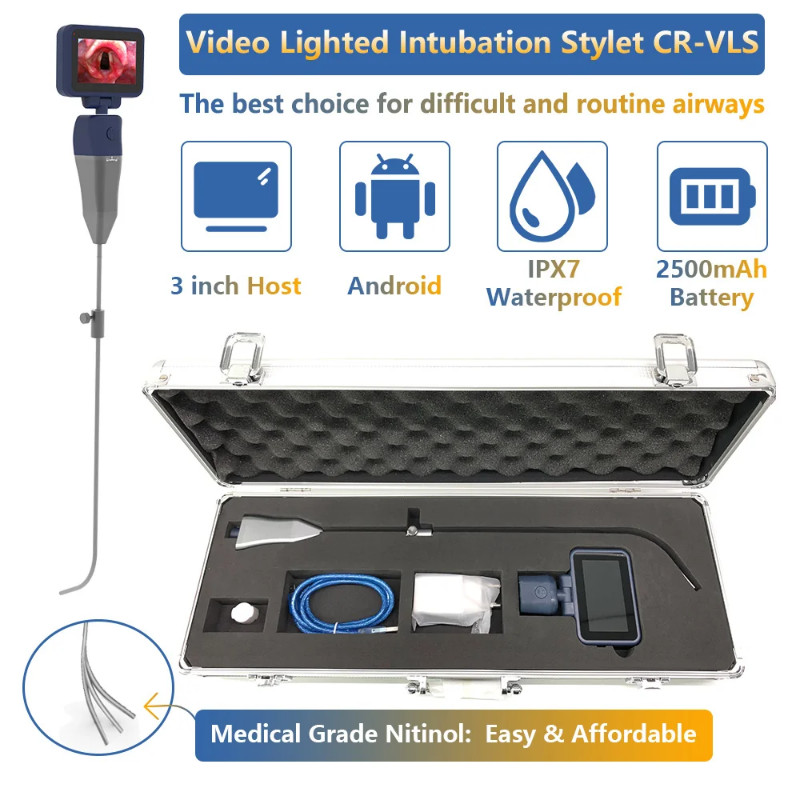 Video Intubation laryngoscope Nickel-titanium Alloy Flexible Intubation Stylet portable flexible la
