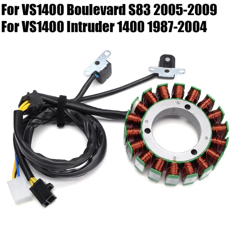 Stator Coil For Suzuki VS1400 Intruder 1400 1987-2004 VS1400 Boulevard S83 2005-2009 32101-38B02-00