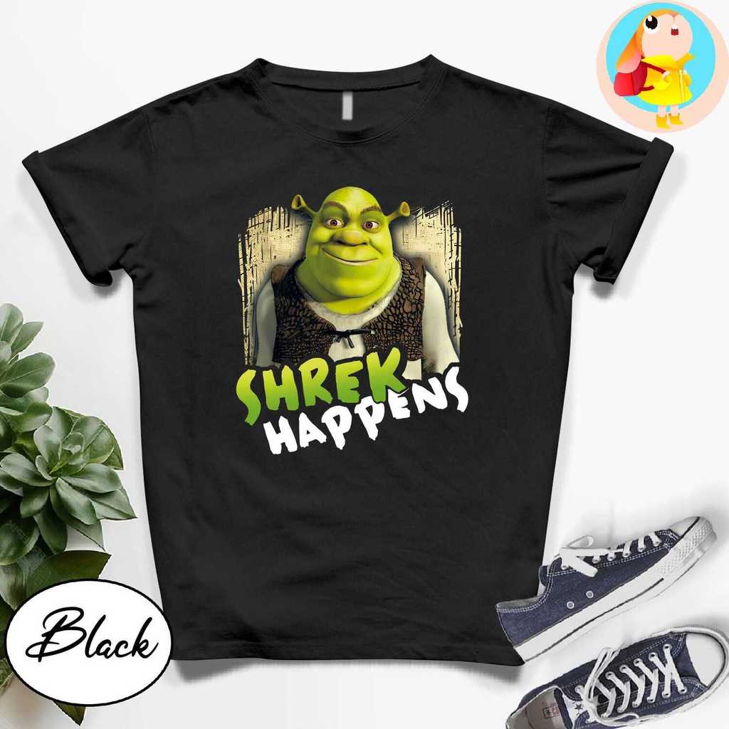 ตลกสีเขียว Ogre Shrek กราฟิก Tee Shrek แรงบันดาลใจเสื้อ Meme ล้อเลียน Vintage ดูเสื้อยืดตลก Shrek Ha