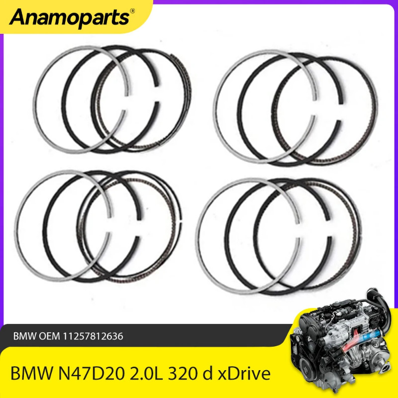 Engine piston ring 84mm STD Fit 2.0 L For BMW 318d 525d X1 X5 E90 F30 N47 N47D20 N47D20C N47D20D 2.