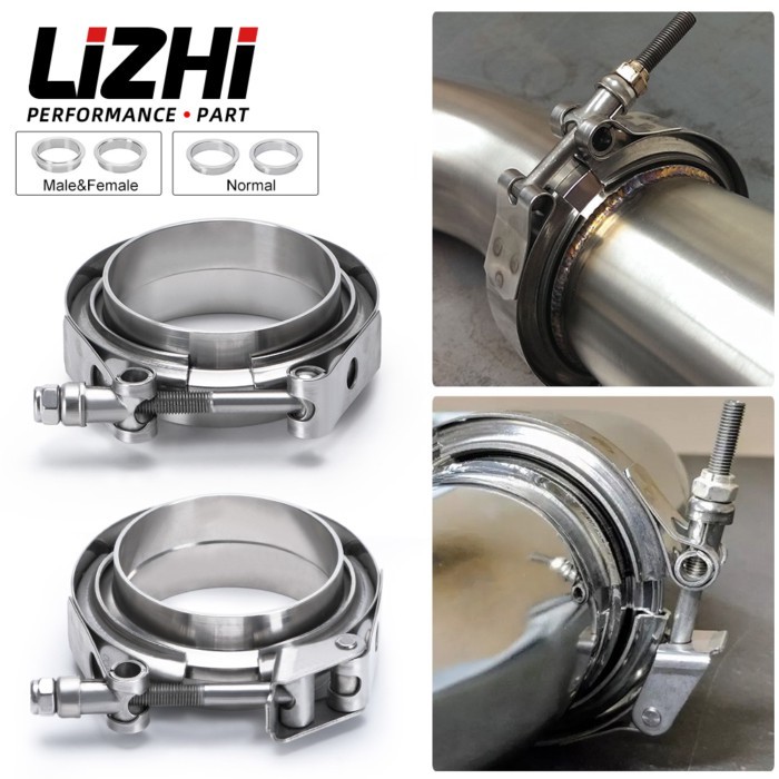 2" 2.5" 3" 3.5" 4" Stainless Steel Car V-band Male Female Exhaust Flange Vband Clamps V band Clamp