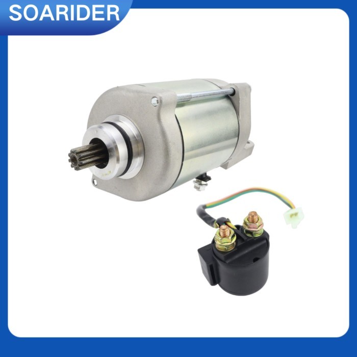 Starter Motor and Relay Set for KYMCO MONGOOSE 250 300 04-10 MXU 250 300 2004-10 KYMCO 31210-LBA7-9