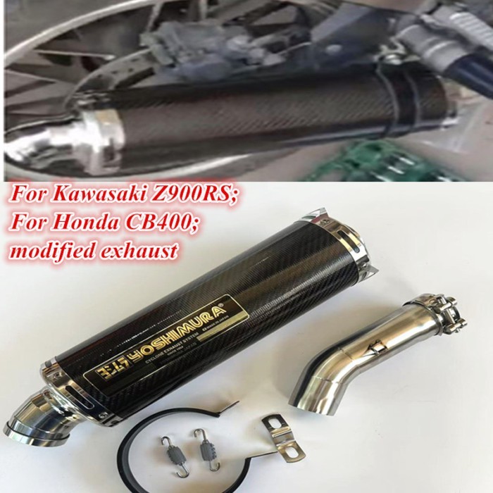 For Kawasaki Z900RS; Honda CB400 VTEC4 generation 5th exhaust modification modified Yoshimura exhau