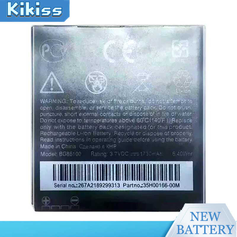 Battery BG86100 1730mAh For Htc G17 Evo 3D G18 Sensation XE Z715e G14 Z710t Z710e Sensation 4G