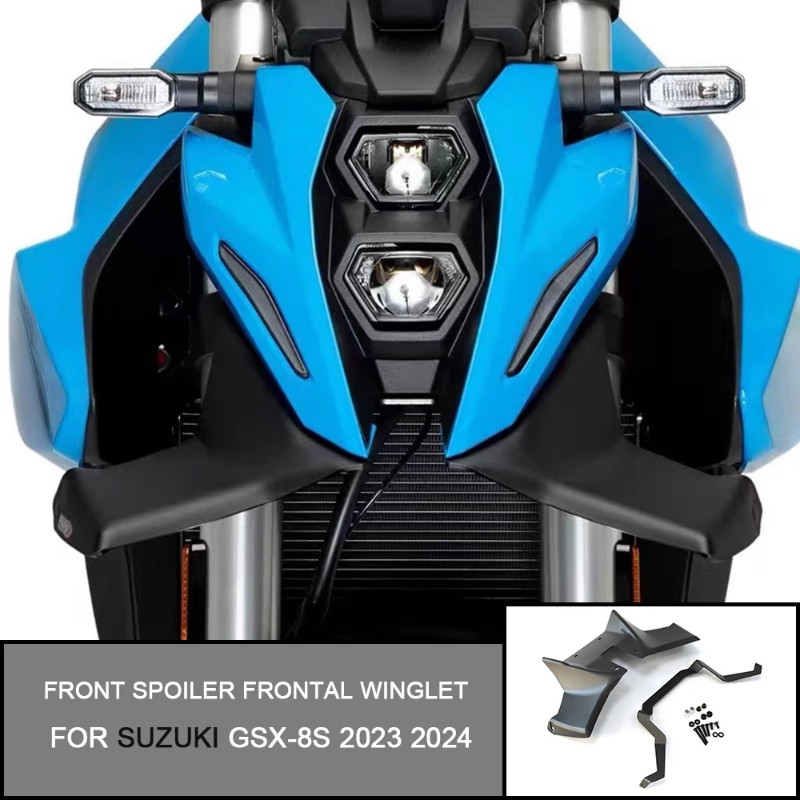 Front Spoiler Frontal Sport Naked Downforce Spoilers Winglet Wing Deflector For SUZUKI GSX 8S GSX8S