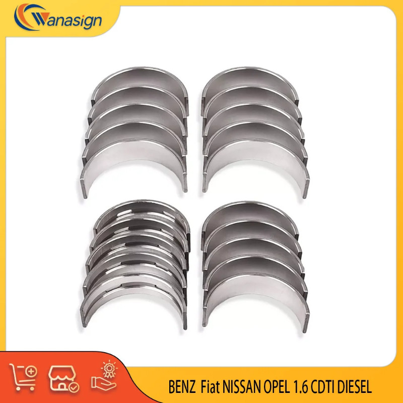 AUTO ENGINE PARTS MAIN & CON ROD BEARINGS SET STD KIT FOR BENZ 1.6 DIESEL R9M OM626 SPEEDSTER VIVAR