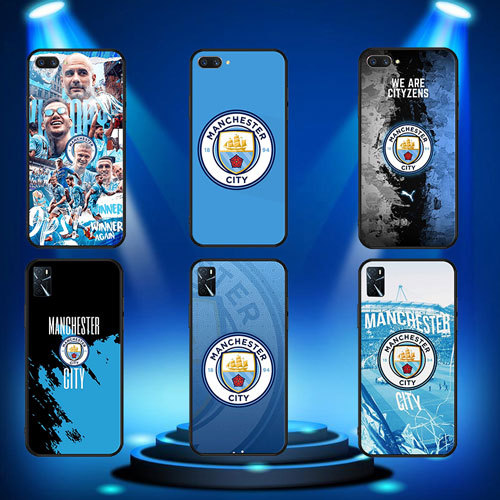 นุ่มสีดํา Samsung Galaxy S7 S7 Edge S8 S8 Plus S9 S9 Plus S10 S10E S25 S25 Ultra Manchester City เคส