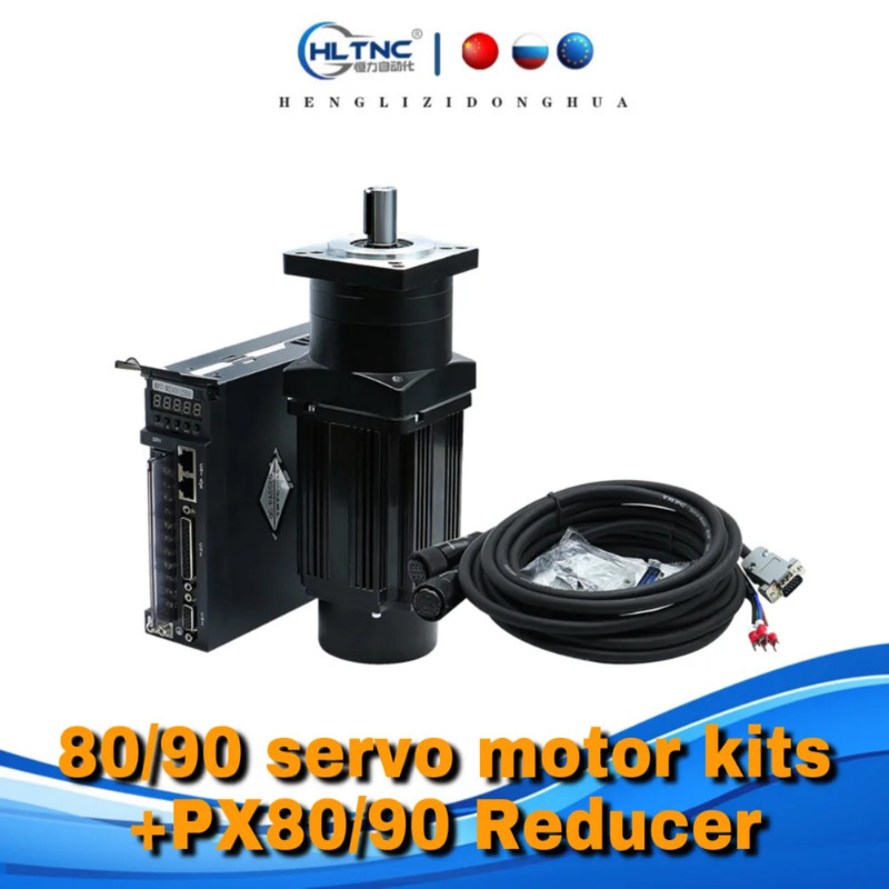 PX80 / PX90 reducer 80ST-M02430 /90ST-M02430 750w Servo Motor 2.4Nm with  AC driver A1-SVD15 kits 0