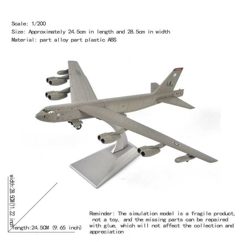 C JASON TUTU 1/200 Scale Alloy Model Diecast Aircraft Model B52 Bomber Military Fighter B-52 Drop S