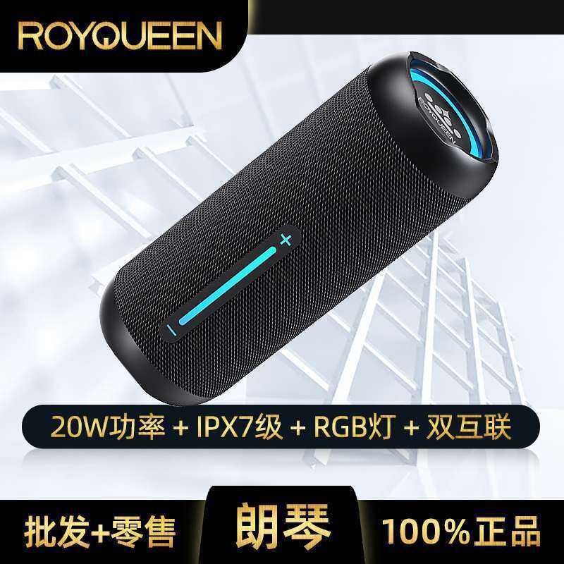 Langqin M4 ลําโพงบลูทูธซับวูฟเฟอร์กันน้ํากลางแจ้ง Pluggable IF Card U Disk ปริมาณสูงแบบพกพาลําโพงขนา