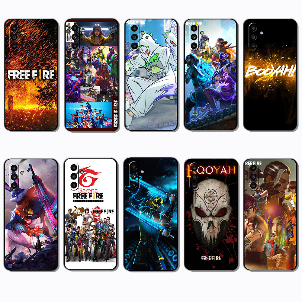 SAMSUNG สําหรับSamsung A11 A12 A13 A14 A15 A16 A20 A20S A21 K12 ฟรีไฟกรอบสีดํายืดหยุ่นTPU Soft Case 