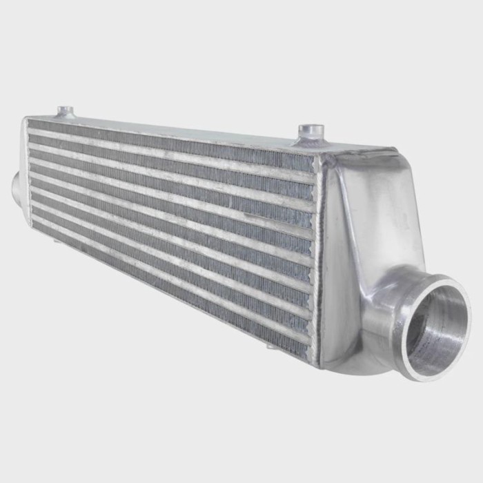FMIC Intercooler Universal Aluminum Bar & Plate In/outlet 2.5" inch 64mm Turbo Engine 350HP to 35PS