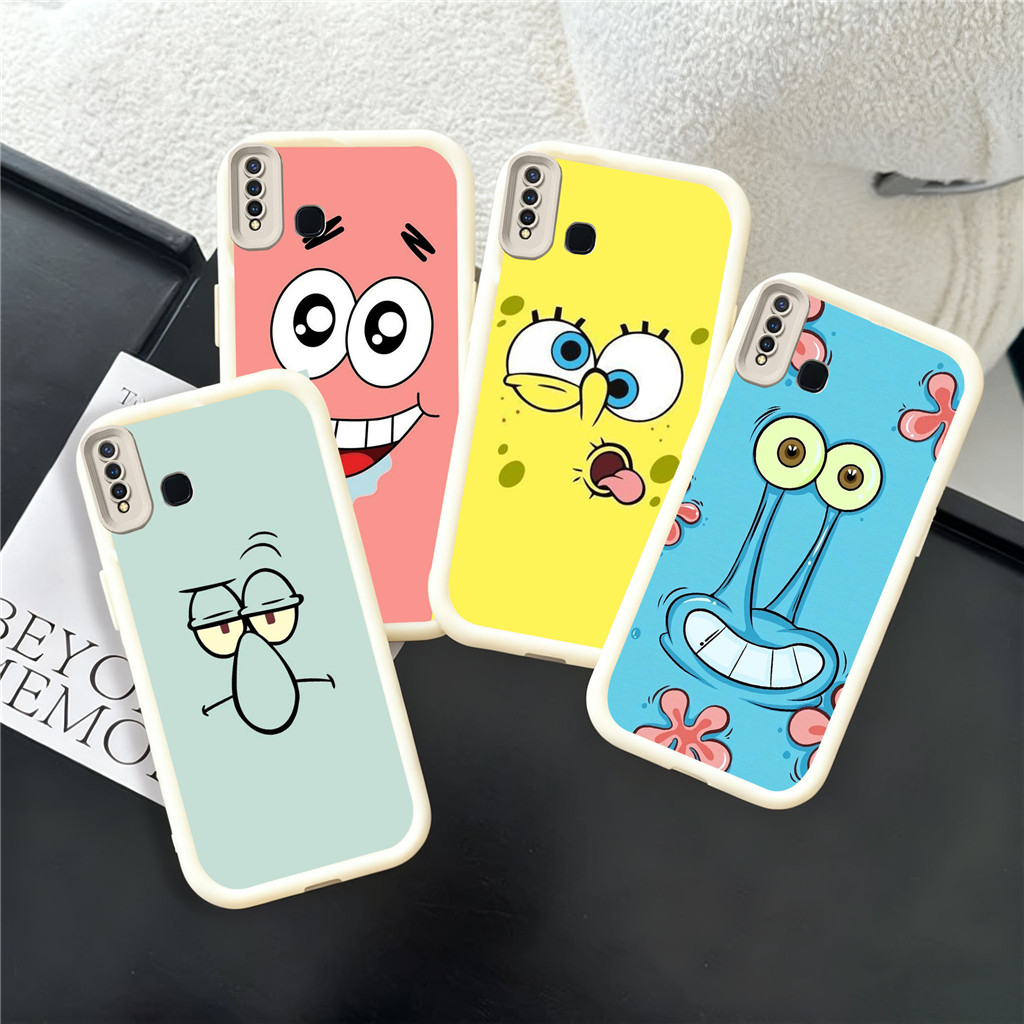 VK26 SpongeBob เคสสําหรับซิลิโคนอ่อนนุ่มกรณี VIVO Y93 Y91 Y75 Y66 Y95 Y53s Y91C Y81 Y56 Y81s 5G วัสด