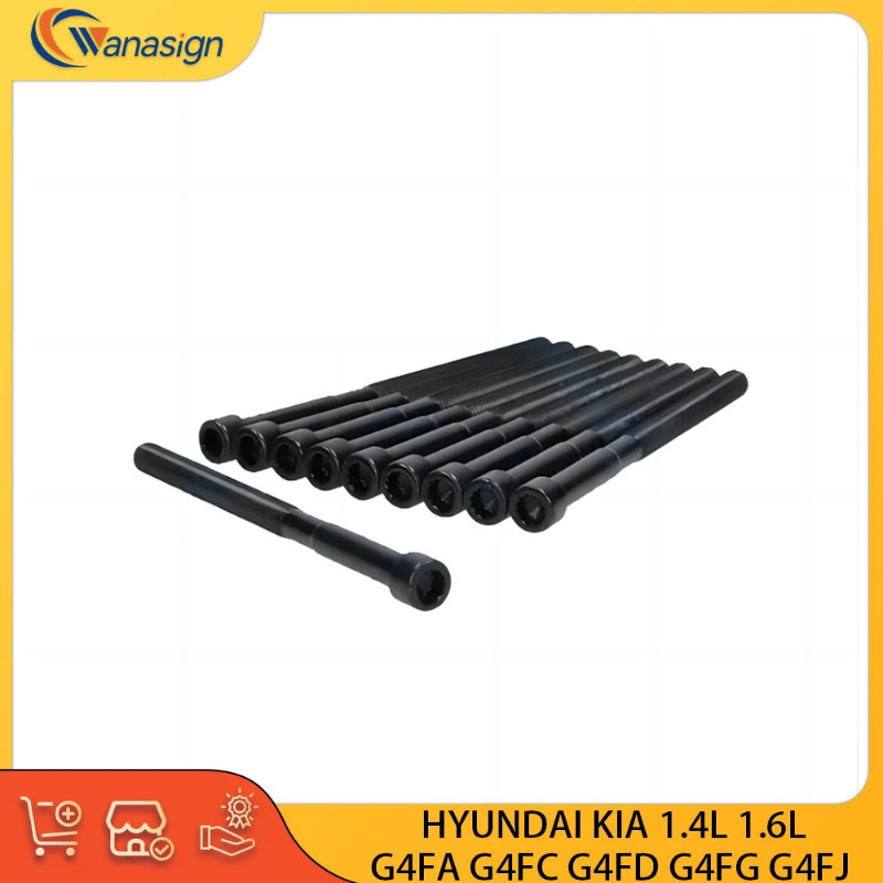 BOLT KIT CYLINDER HEAD FOR HYUNDAI KIA  1.4L 1.6L L4 16V GAS G4FA G4FC G4FD G4FG G4FJ 1.4 1.6 L T 2