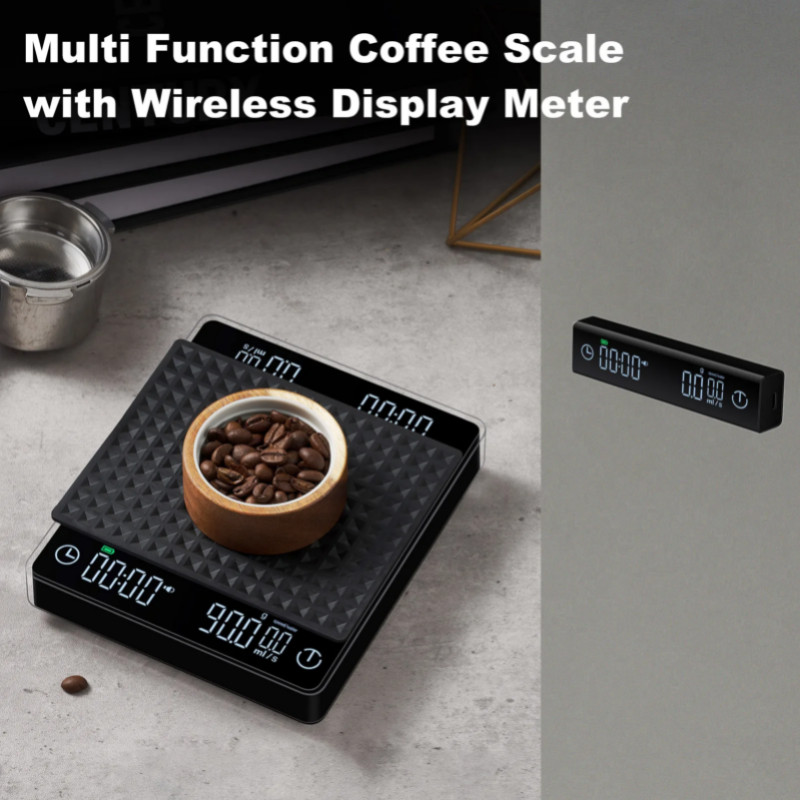 Digital Coffee Measuring Scale 3kg/0.1g Electronic Kitchen Scale High Precision Rechargeable Digita