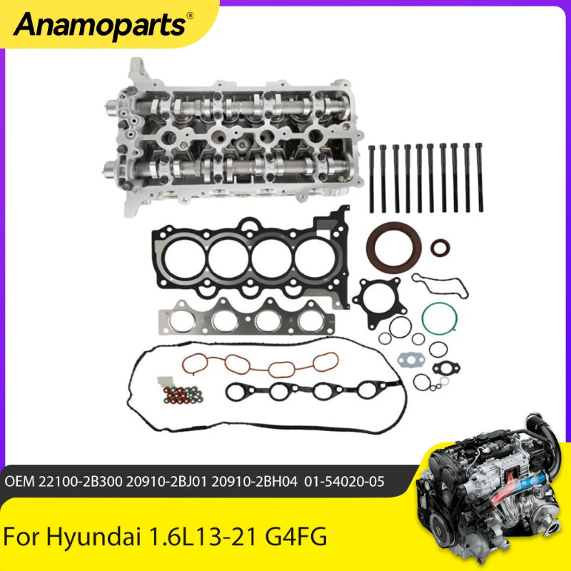 Engine Parts Cylinder head head gasket set bolts Fit 1.6 L For G4FG 1.6L Hyundai 13-21 22100-2B300