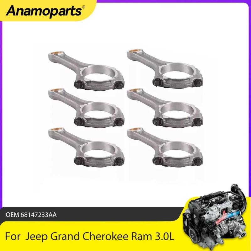 Engine Parts Connecting Rod Fit 3.0L V6 DIESEL For Jeep Grand Cherokee Ram 1500 EXF EXL EXN M15746D