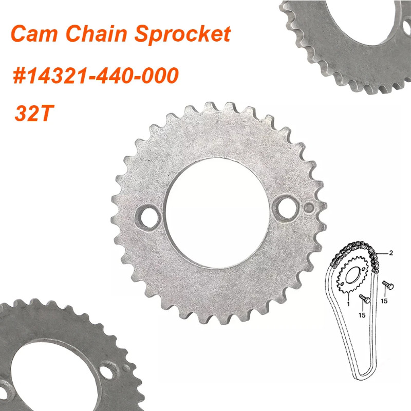 New Engine Sprocket For Honda XL200R XR200 XR200R CB125S('80-'85) XL125S XL185S Cam Chain 32T Sproc