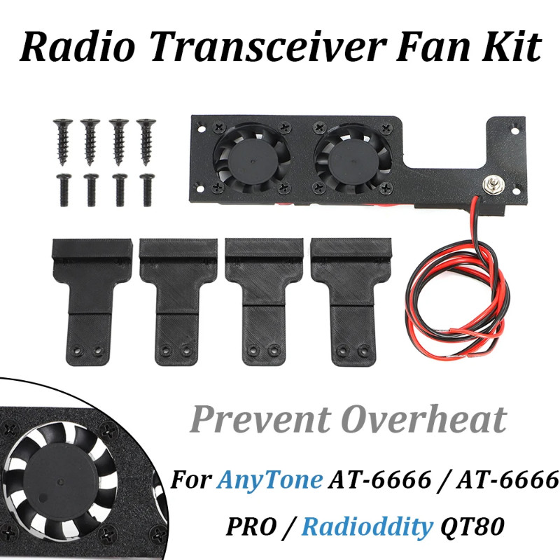 For AnyTone AT-6666, AT-6666 PRO, Radioddity QT-80, Stryker SR-447 3-Speed Adjustable (Low, Medium,