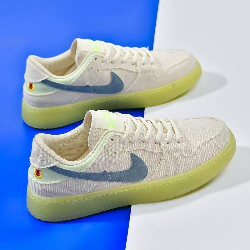 รองเท้ายืนยาวไม่เหนื่อย-เกาหลี High-End Old Style Pure Original Low-Top Casual รองเท้าผ้าใบ Mummy สไ