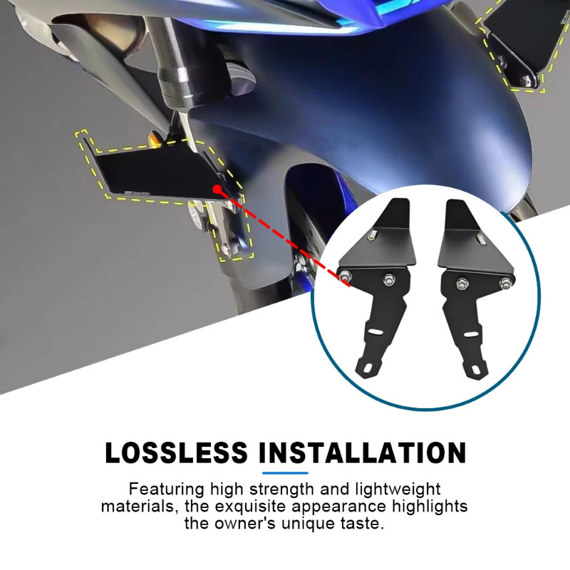 For Yamaha YZF-R6 2017-2022 YZF-R1 2009-2012 MT-10 2016-2022 Motorcycle Front Fender Adjustable Fix