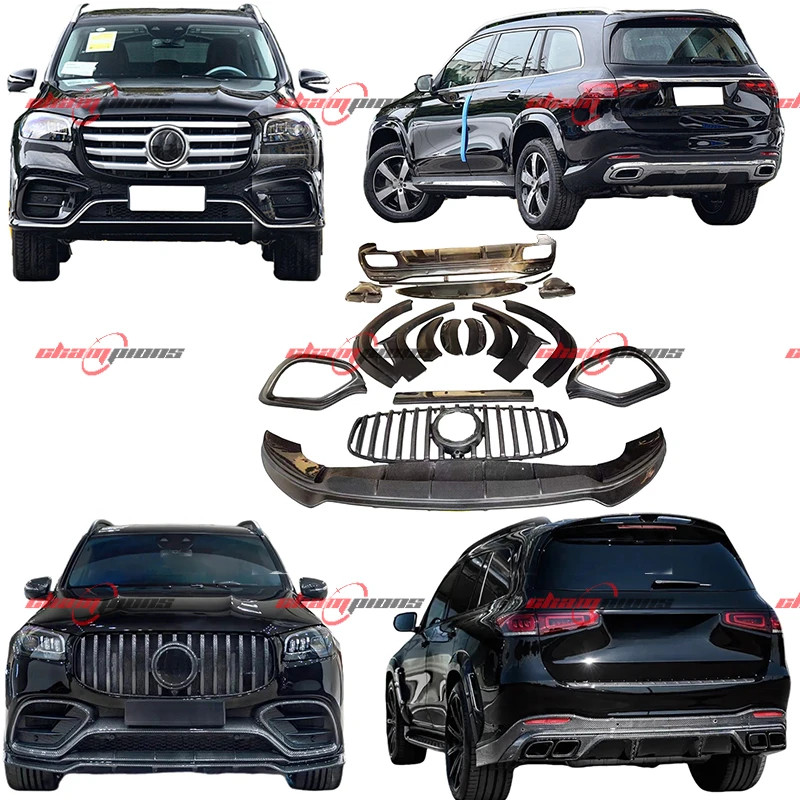 New Arrival LD Design Carbon Fiber Body Kits for Mercedes-Benz GLS X167 Front and Rear Lip Auto Par