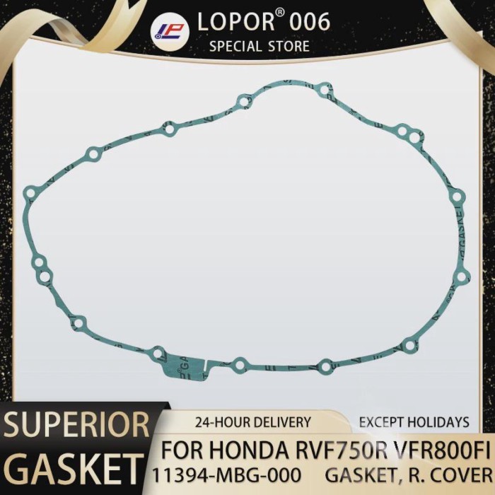 Motorcycle Engine Right crankcase Cover Gasket  For Honda RVF750R 1994 VFR800FI 1998-2001 RVF 750 V
