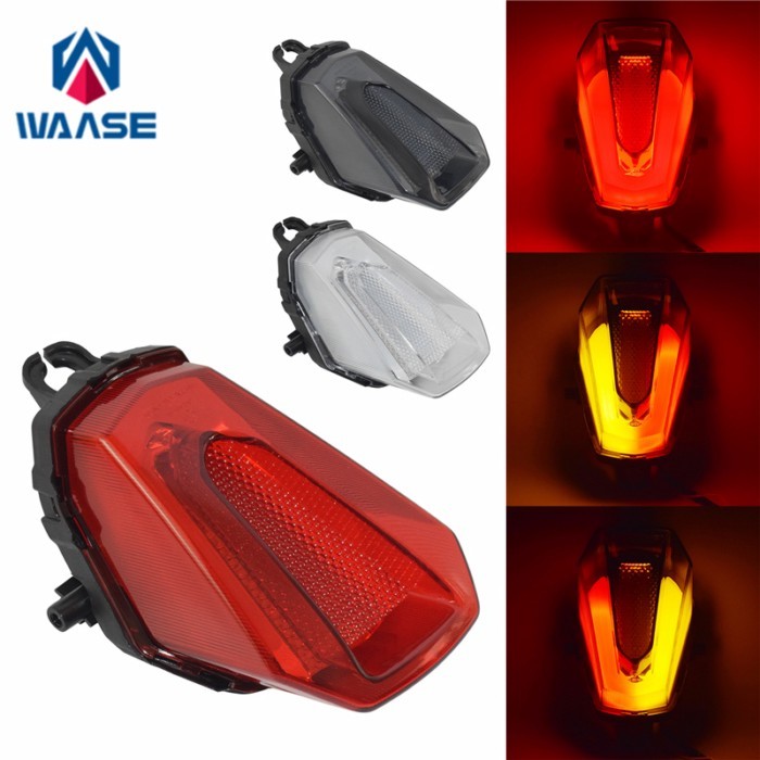 waase For Suzuki GSX-R1000 GSXR1000 GSXR1000R GSX-R1000R L7 17-24 E-Mark Rear Tail Light Brake Turn