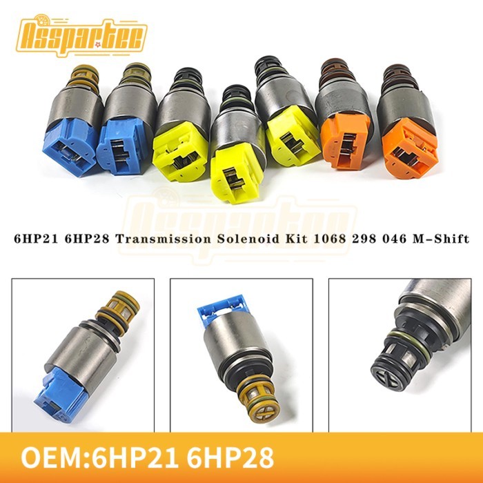7 PCS Solenoid KIT ZF 6HP21 6HP28 Transmission solenoid valves 1068 298 046 For BMW X5 X4 X3 & Audi