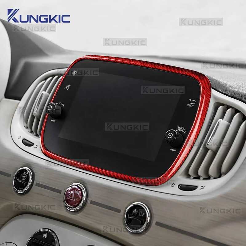 ▥ กรอบสำหรับ Abarth 595 695 595C 695C 500 500C 2016-2024 Fiat 500E 2016-2019 ตกแต่งรถยนต์ด้วยคา