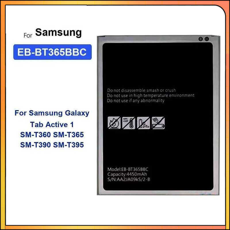 Battery EB-BT365BBC 4450mAh For Samsung Galaxy Tab Active 1 SM-T360 SM-T365 SM-T390 SM-T395