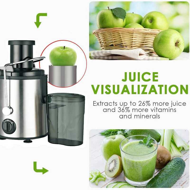 C Electric Centrifugal Juicer Large Caliber Juice Extractor With Slag Juice Separation Machine For
