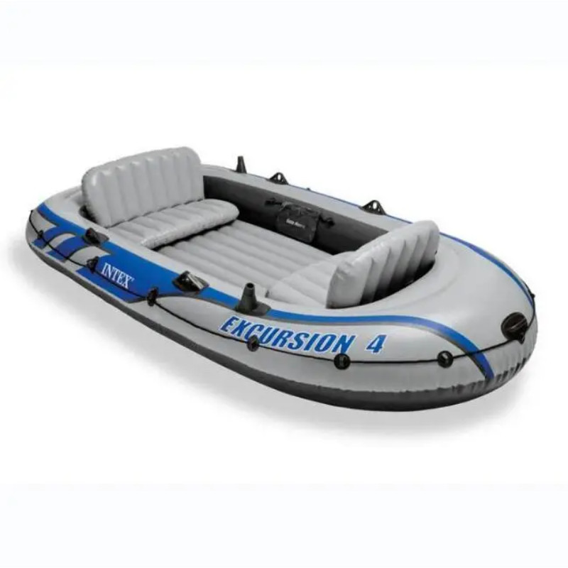 INTEX 3-4 persons inflatable canoe boats pvc inflatable boat kayak float